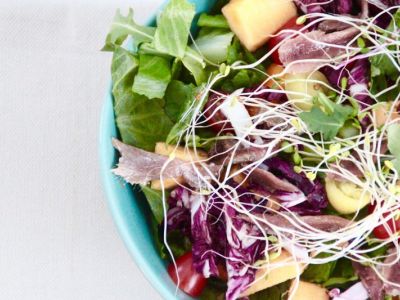 Butternut squash - anchovies salad