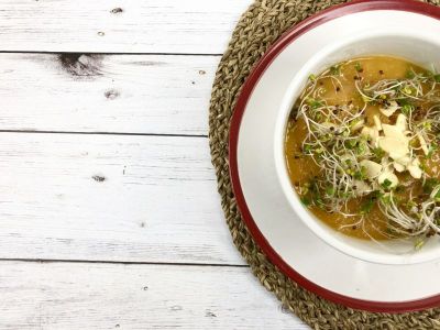 Carrot-butternut squash cream soup