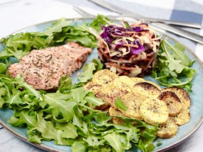 Double cabbage-carrot salad